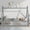 Grey, variant on Sailvan Twin Tent-shaped Floor Bed,Teepee Bed with Guardrails,Slats and Door