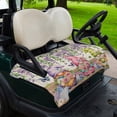 thumbnail image 2 of Golf Cart Seat Covers for 2 Seater,Blue Purple Gnomes Microfiber Cart Seat Towel Blanket,Spring Vintage Hydrangea Flower Leaf Absorbent NonSlip Bench Seats Protector for Golf Course 51"x31", 2 of 9