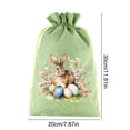 thumbnail image 2 of 3Pcs Easter Bags Drawstring Gift Bag Easter Bunny Rabbit Linen Bag Reusable Gift Pouch Hunt Party Favor Chocolate Sweet Bags for Treats Goodie, 2 of 6