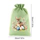 thumbnail image 3 of 3 Pcs Easter Gift Bag Drawstring Pouch for Party Favors, Bunny Rabbit Egg Candy Storage Bag, Reusable Holiday Decorative Burlap Sack for Treats Toys and Supplies, Festive Celebration Accessory, 3 of 7
