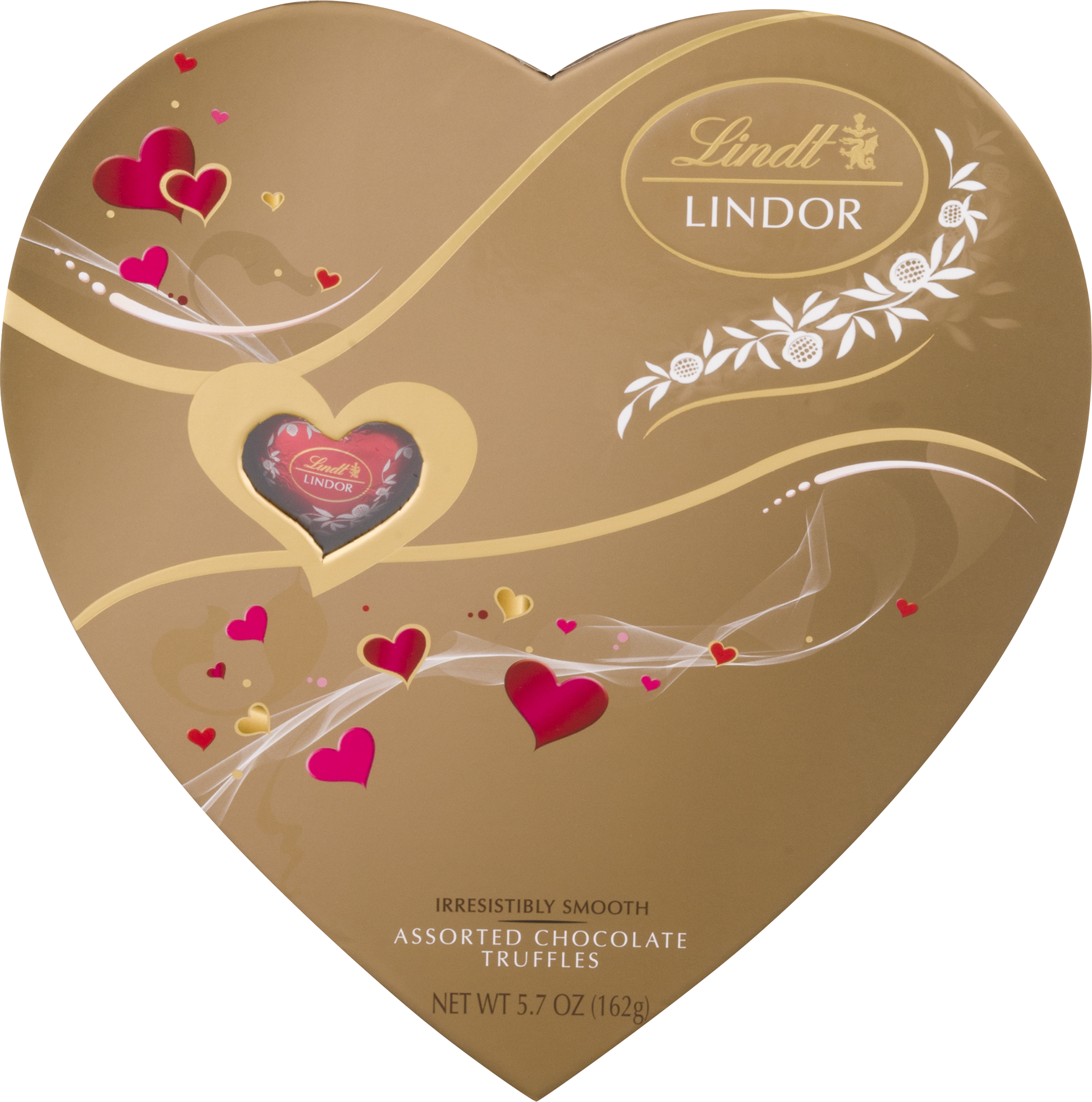 Lindt Lindor Assorted Truffles and Milk Chocolate Hearts in Valentine  Heart, 5.7 Oz. 