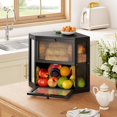 thumbnail image 2 of WOWLIVE Corner Bread Box for Kitchen Countertop, Double Layer Bamboo Bread Storage Container, Large Farmhouse Bread box with Acry, 2 of 7