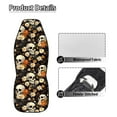 thumbnail image 5 of Yuyamidu Skull Auto Seat Covers, Fall Daisy Front Seat Covers Full Set, Car Accessories for Interior Decor, Universal Fit Most Cars Women Men, 5 of 7