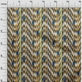 thumbnail image 2 of oneOone Georgette Viscose Fabric Stripe & Chevron Ikat Print Fabric BTY 42 Inch Wide, 2 of 4