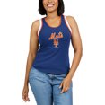thumbnail image 4 of Women's WEAR by Erin Andrews Royal New York Mets Colorblock Racerback Tank Top, 4 of 5