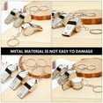thumbnail image 2 of FESTFENDS 10Pcs Soccer Whistle For Training Sports Referees Silver Oval Outdoor Activities, 2 of 8