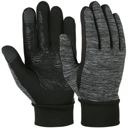 Allcaca Winter Gloves Anti-slip Touch Screen Gloves Warm Gloves Flexible Outdoor Sports Gloves Cold Weather Gloves for Men and Women,