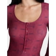thumbnail image 4 of Peanuts Snoopy Women's and Women's Plus Gothic One Piece Sleep Romper, Sizes XS-3X, 4 of 5