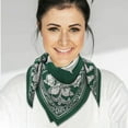 thumbnail image 4 of Pañuelo cuadrado de algodón, bandana cuadrada de algodón hecha a mano para hombres y mujeres, para entrenamiento al aire libre., 4 of 9