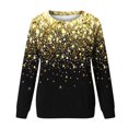thumbnail image 4 of Bowake Sweat à Manches Longues à Sequins pour Femmes Col Rond Décontracté Hauts Pailletés pour Sortir Blouses de Fête, 4 of 4