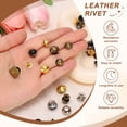 thumbnail image 3 of Uxcell 100pcs Remaches redondos de 7mm Remaches de cuero Picos Punk Rápido Decoración de cuero con perforadora para clavos de roca Ropa Cinturones Bolsas Zapatos, Gris, 3 of 7
