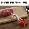 thumbnail image 6 of Ajhhao 1 Pc Plastic Meat Injector, Turkey Injector Syringe, Marinade Injector Turkey Injection Kit, Meat Injectors for Smoking, BBQ Grill Injector Red, 6 of 9