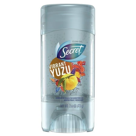 Secret Clear Gel Antiperspirant and Deodorant Vibrant Yuzu 2.6 Oz.