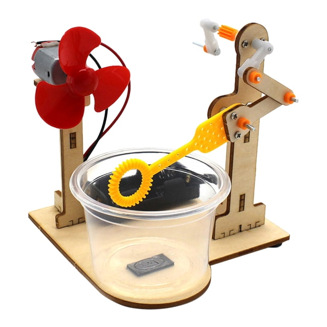 Wood Bubbles Machine Science Experiment Bubble Maker With High Output For Outdoor/Indoor Use DIY Science Experiment