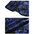 thumbnail image 6 of XUNKUSGA Mens Floral Suit Fashion Jacquard Slim Fit Two Button Blazer for Men Shawl Lapel Men's Tuxedos Wedding Party Prom Suit Coat M-5XL Blue, 6 of 6