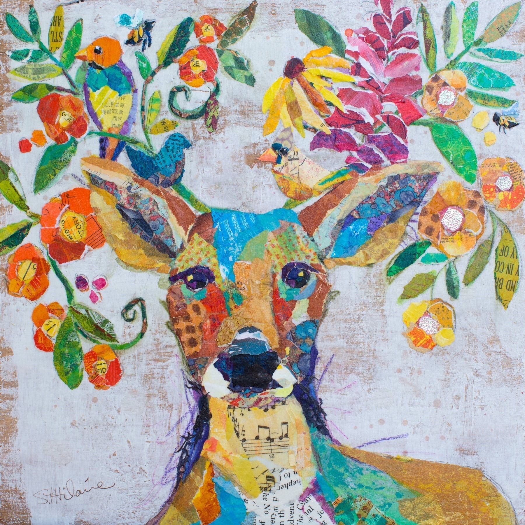 "Melody of Nature" Painting Print on Wrapped Canvas
