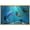 NATURAL, variant on wall26 Framed Canvas Print Wall Art 3D Dolphin and Mermaid Under The Sea Fantasy &amp; Sci-Fi Ocean Digital Art Modern Art Nautical Scenic Colorful Ultra for Living Room, Bedroom, Office - 24"x3