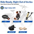 thumbnail image 4 of Seemoon 4OOOW Dual Motor Fat Tire Electric Dirt Bike 52V 20Ah Removable Battery 38 MH 160Nm 26 x 4 inch Long Range Hydraulic Brakes for Adults, 4 of 9