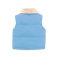 thumbnail image 3 of Ruyang Kids Fleece Vest Toddler Boys Girls Winter warm Sleeveless Puffer Jackets Water-proof Button Lapel Quilted Gilet, 3 of 3