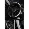 thumbnail image 4 of Cubierta del volante Cubierta del volante Heavy Duty PU Cuero Elegantes diamantes de cristal, Sparkling Diamond Bling Bling Antideslizante Cubierta del volante del automóvil Adepaton MZQ-0715-4, 4 of 8