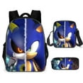 thumbnail image 1 of Sonic Primary School School Bag Three-piece Set Anime Cartoon Backpack Shoulder Bag Pencil Case High Quality Ultra-high Quality Advanced Customization, 1 of 5