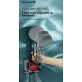 thumbnail image 6 of Stainless Steel Shower Stand Bathroom Shower Head Fixed Seat Adjustable Wall-mounted Non-perforated Shower Holder Hook, 6 of 11