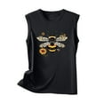 thumbnail image 4 of Sakmal Graphic Tank Tops for Women Plus Size Crew Neck Black Sleeveless Bee Comfort Fit Tunic Tops Casual, 4 of 4