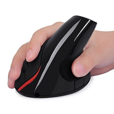 AnthroDesk Wireless Vertical Mouse with Improved Ergonomic Design