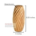 thumbnail image 6 of AeraVida Handcarved Classic Timeless Artistry Spiral Light Brown Mango Tree Wood Flower Vase, 6 of 6