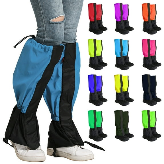 Ankle Leg Gaiters – Waterproof and Adjustable Snow Boot Gaiters for Hiking, Walking, Hunting, Mountain Climbing and Snowshoeing