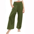 thumbnail image 2 of Jgppe Girls Lounge Pants Pleated with Pockets Elastic High Waist Wide Leg Long Trousers 4-14 Years, 2 of 4
