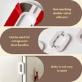 thumbnail image 4 of Self Adhesive Fridge Lock Latch System, 2024 Upgraded Fridge Lock for Baby Proof, Child Proof Refrigerator Latch Lock to Keep Door Closed, No Tools Required and Easy Installation (Gray-2pcs), 4 of 6