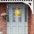 thumbnail image 3 of POINTERTECK Sunflower Welcome Sign Decorative Vintage  Wall Hanging Home Garden Decor, 3 of 6