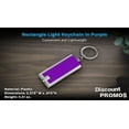 thumbnail image 4 of 10 Flashlight Keychains Pack - Rectangle, Plastic - Purple, 4 of 5