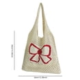 thumbnail image 4 of Bolso Sencillo para Mujer Mano Con Lazo Ganchillo Fiesta Y, 4 of 9