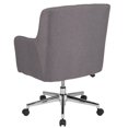 thumbnail image 3 of Laone Home and Office Upholstered Mid-Back Chair in Light Gray Fabric, 3 of 4