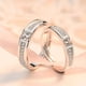 thumbnail image 4 of Anillos para mujer, regalos para mujer, anillos de circonita en forma de corazón para hombre y mujer, abiertos, con diamantes, un par de anillos., 4 of 5