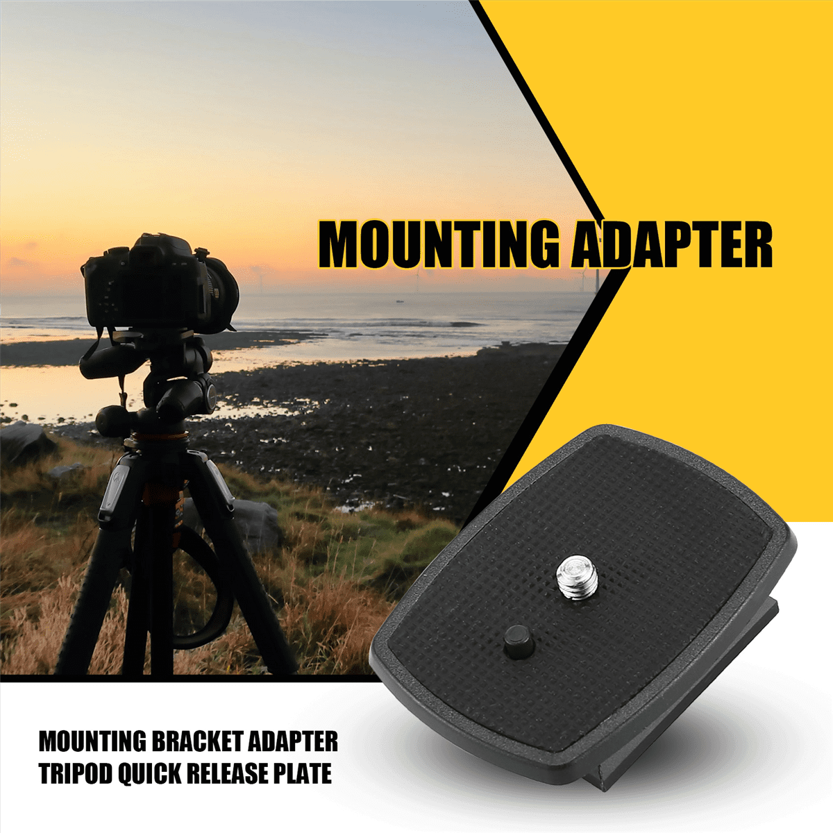 Mounting Bracket Adapter Tripod Quick Release Plate