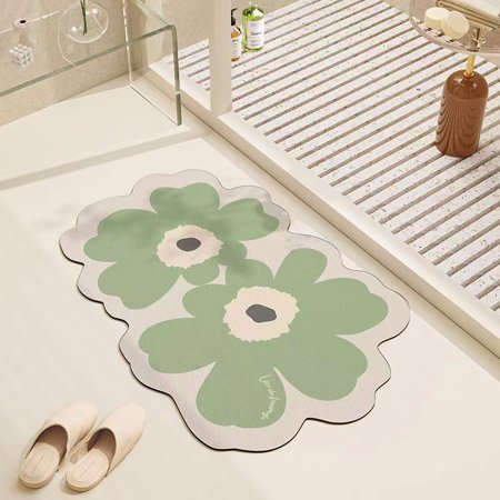 Diatom Mud Bathroom Mat Kitchen Rug Doormat Entrance Carpet Bathmat Rugs Absorbent Floor Natural Rubber Quick-Drying Non-Slip for Home Kitchen Bathroom Toilet A3