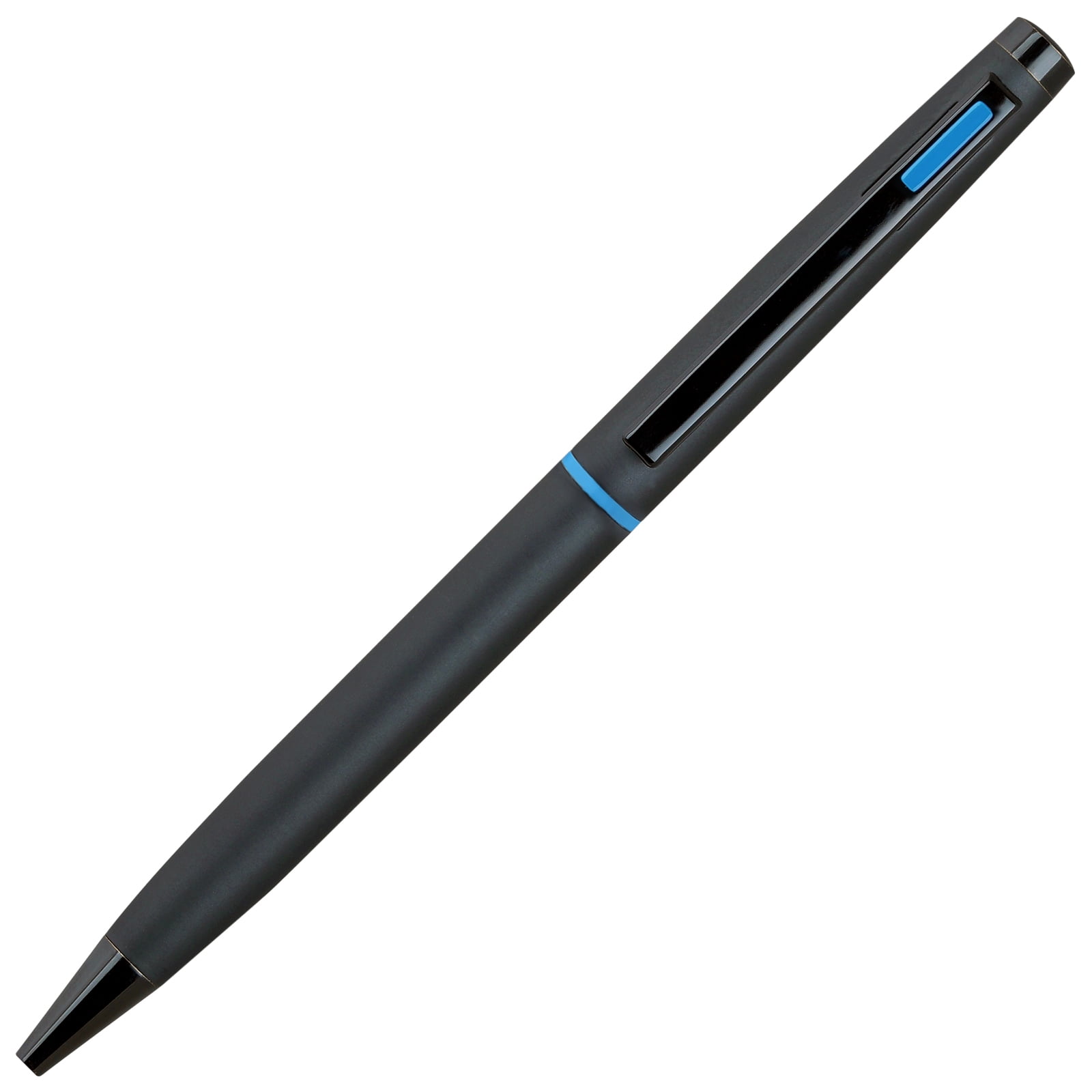 4G Ball Pen - Matt Black with Blue Accents with Single Gift Box Rosewood