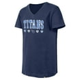 thumbnail image 2 of Girls Youth New Era Navy Tennessee Titans Flip Sequin V-Neck T-Shirt, 2 of 4