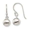 thumbnail image 1 of 925 Sterling Silver Drop Dangle Ball Shephard Hook Earrings, 1 of 6