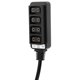 thumbnail image 1 of Cable Divisor D-Tap, Conector Macho D-Tap Macho a Divisor de Adaptador de Cubo D-Tap Hembra de 4 Puertos para Potencia de fotografía(Primavera Enrollada) Ecomeon no, 1 of 6