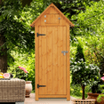 thumbnail image 7 of Outdoor Wooden Storage Shed for Storing Tools and Garden Supplies, Garden Wooden Tool Cabinet with Shelves and Latches,Waterproof Shed for Backyard,Patio, 7 of 7