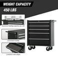 thumbnail image 4 of MAYEERTY 5-Drawer Rolling Tool Chest with Lock & Key, Tool Storage Cabinet with Wheels, Tool Organizer Box for Garage, Warehouse, 4 of 5