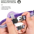 thumbnail image 6 of Deyuer Pet Collar Reflective Adjustable Strap with Little Bell Button Safety Nylon for Airtag Tracker, 6 of 11
