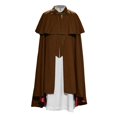 thumbnail image 3 of Capa de vampiro retro medieval para hombre, hecha a medida, ropa de calle de moda para hombre, chaqueta informal de estilo largo con un botón, 3 of 5