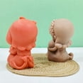 thumbnail image 4 of 2 Uds. Molde de Silicona para Vela de NiñA con Forma de CorazóN 3D DIY Vela Perfumada Hecha una Mano de NiñA Rosa Molde de Resina de Yeso, 4 of 5