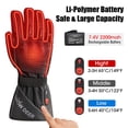 thumbnail image 6 of SNOW DEER Heated Motorcycle Gloves - 7.4V Electric Rechargeable Battery Waterproof Gloves for Men Women,Winter Biking Cycling Hunting Fishing Skiing Riding Powered Gloves, 6 of 10