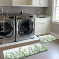 thumbnail image 5 of Watercolor Eucalyptus Leaves Kitchen Mats Set of 2 Spring Green Leaf Kitchen Rugs Set Kitchen Mats for Floor Cushioned Anti-Fatigue Kitchen Mat Kitchen Decor Floor Mats for Home Kitchen, 5 of 6
